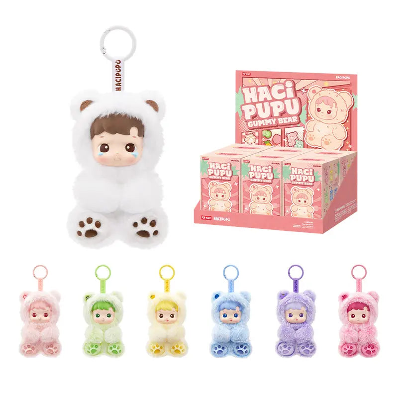 Hacipupu Gummy Bear Series-Vinyl Plush Pendant Blind Box（1 box）