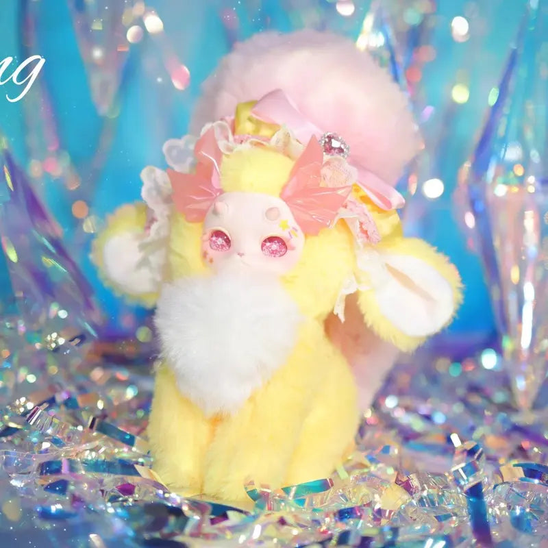 TUTULONG V3 Fantasy Biology Colorful Crystal Series Plush Blind Box（1 box）