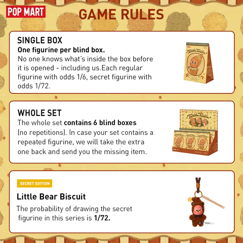 POP MART Twinkle Twinkle Sweet Dream Forecast Series-Plush Pendant Blind Box（1 box）