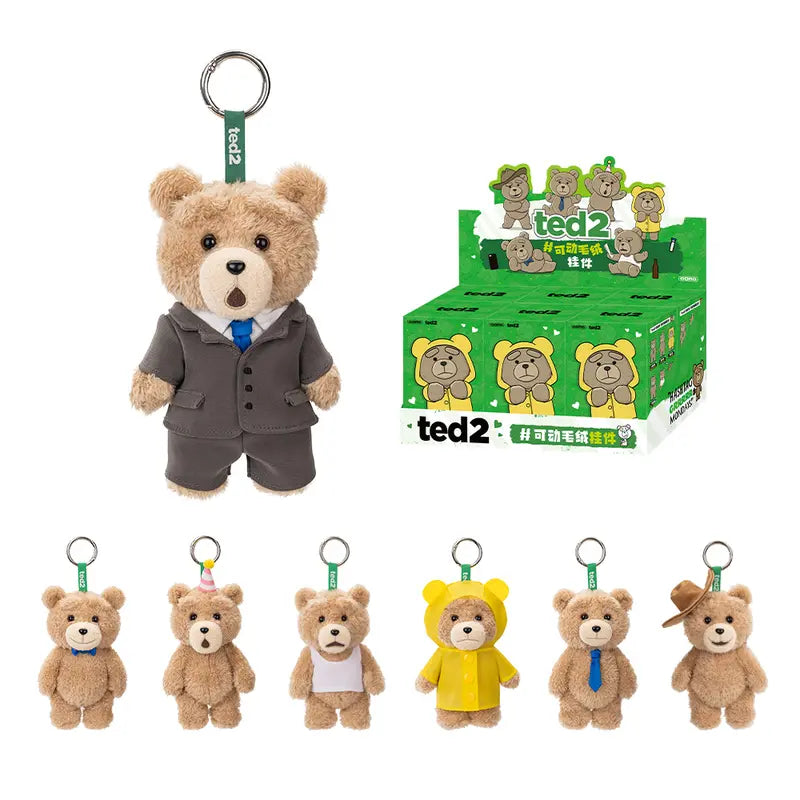 Ted2 Teddy Bear Action Plush Pendant（1 box）
