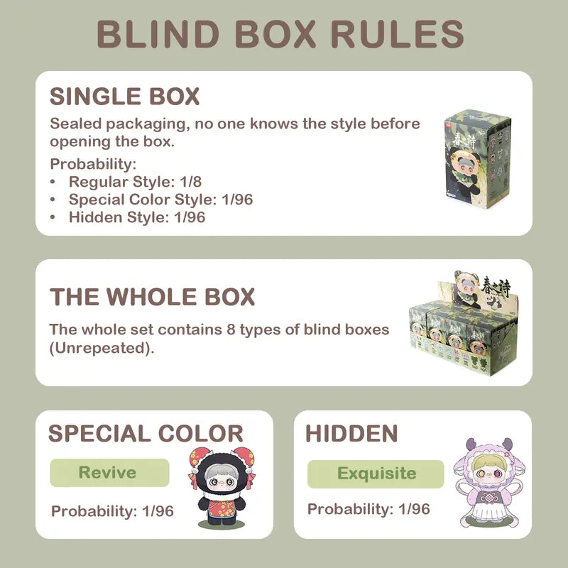 MayMei Poem of Spring Series Plush Blind Box（1 BOX)