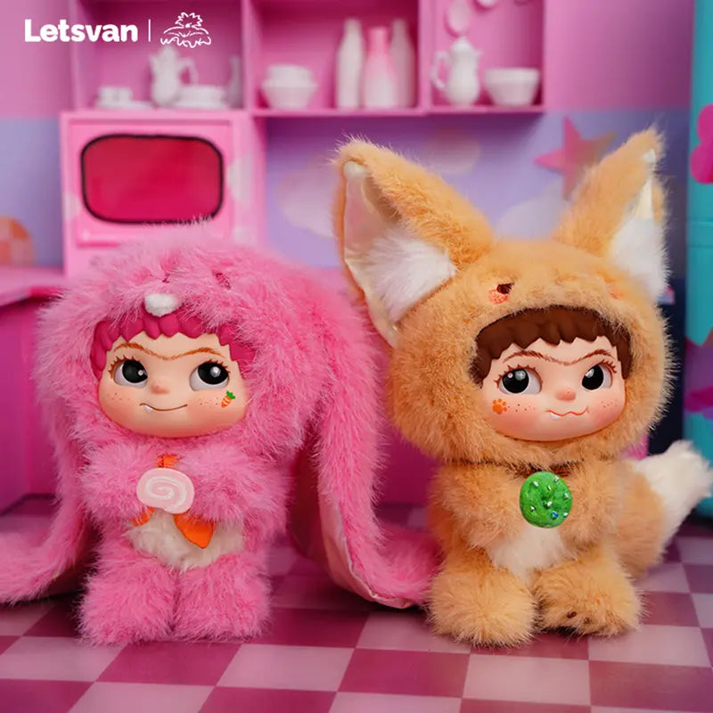 WAKUKU Fox & Bunny Trick or Treat Series Blind Box（1 box）