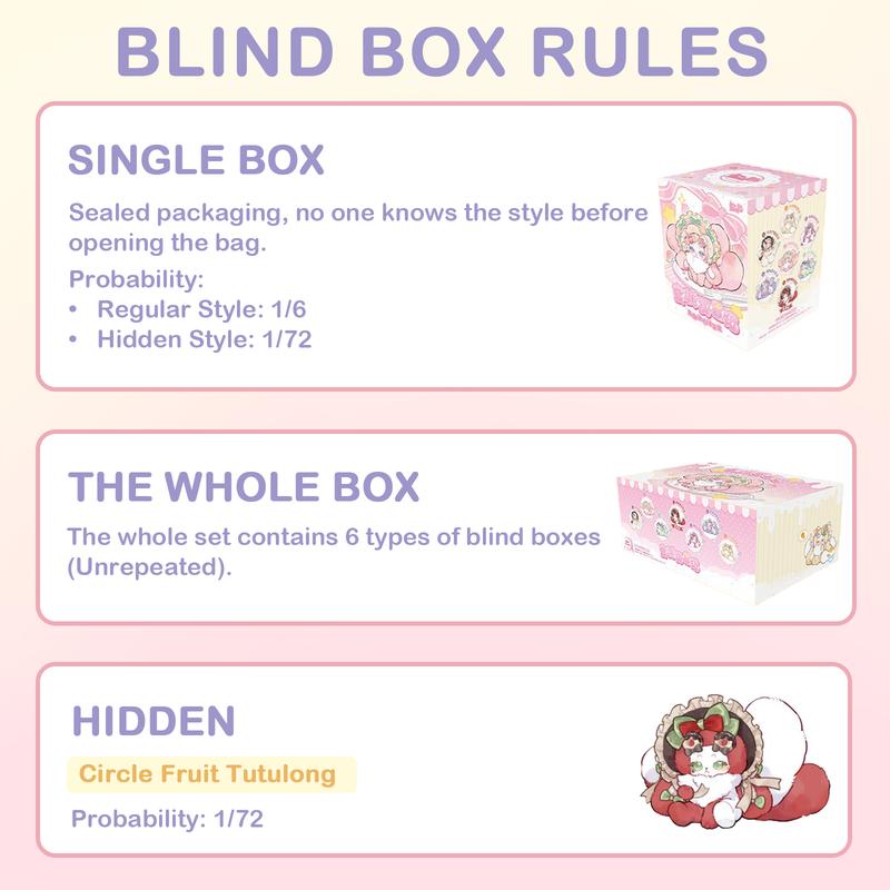 Tutulong Fantasy Creatures Honey Star Drops Series Plush Blind Box（1 box）