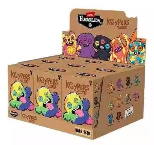 Fuggler Funny Ugly Monster Keypers V6 Series Plush Key Chain Dolls（1 box）