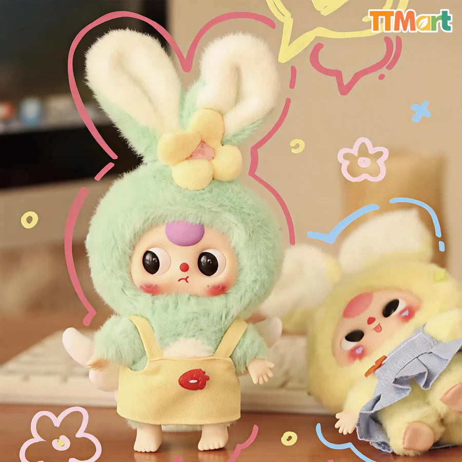 Baby Three Maracon Cute Bunny V1 Series Plush Blind Box（1 box）