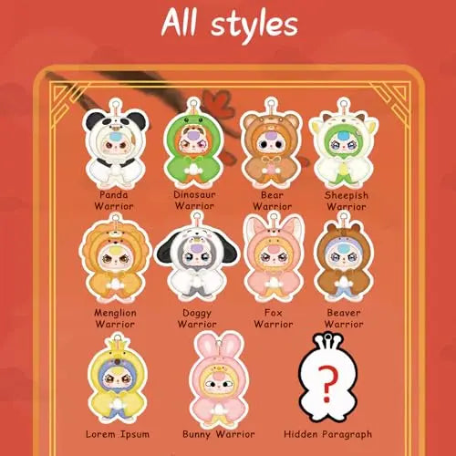 Baby Three I'M Not A Warrior Plush Series Blind Box（1 BOX）