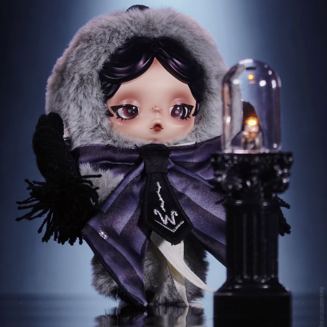 Skullpanda Wednesday  Plush Toy Pendant （1 box）