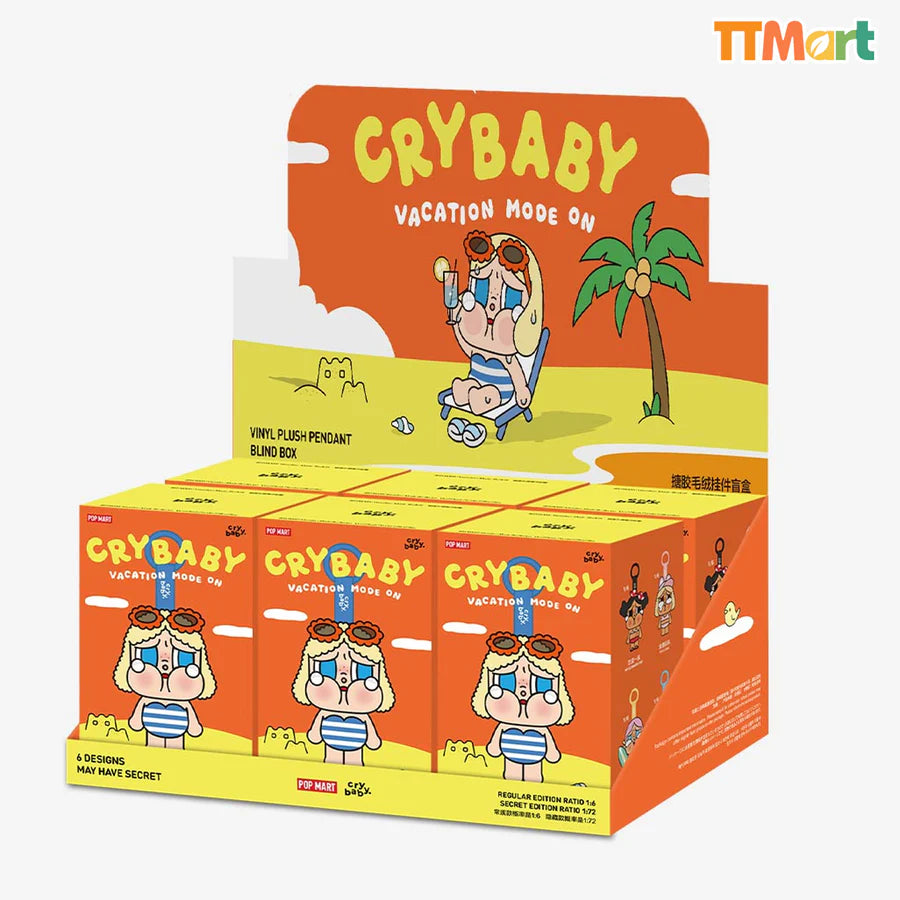 CRYBABY Vacation Mode On Plush Series Blind Box（1 box）